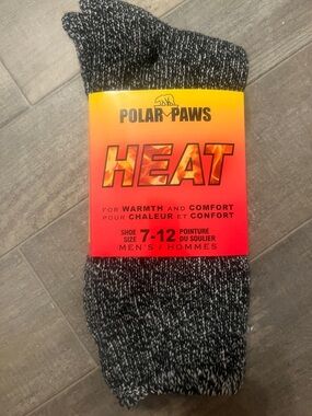 Men’s Warm Crew Socks - Black/Gray